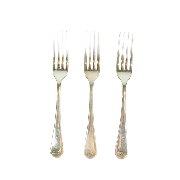 3 Antique Silver Plate Forks