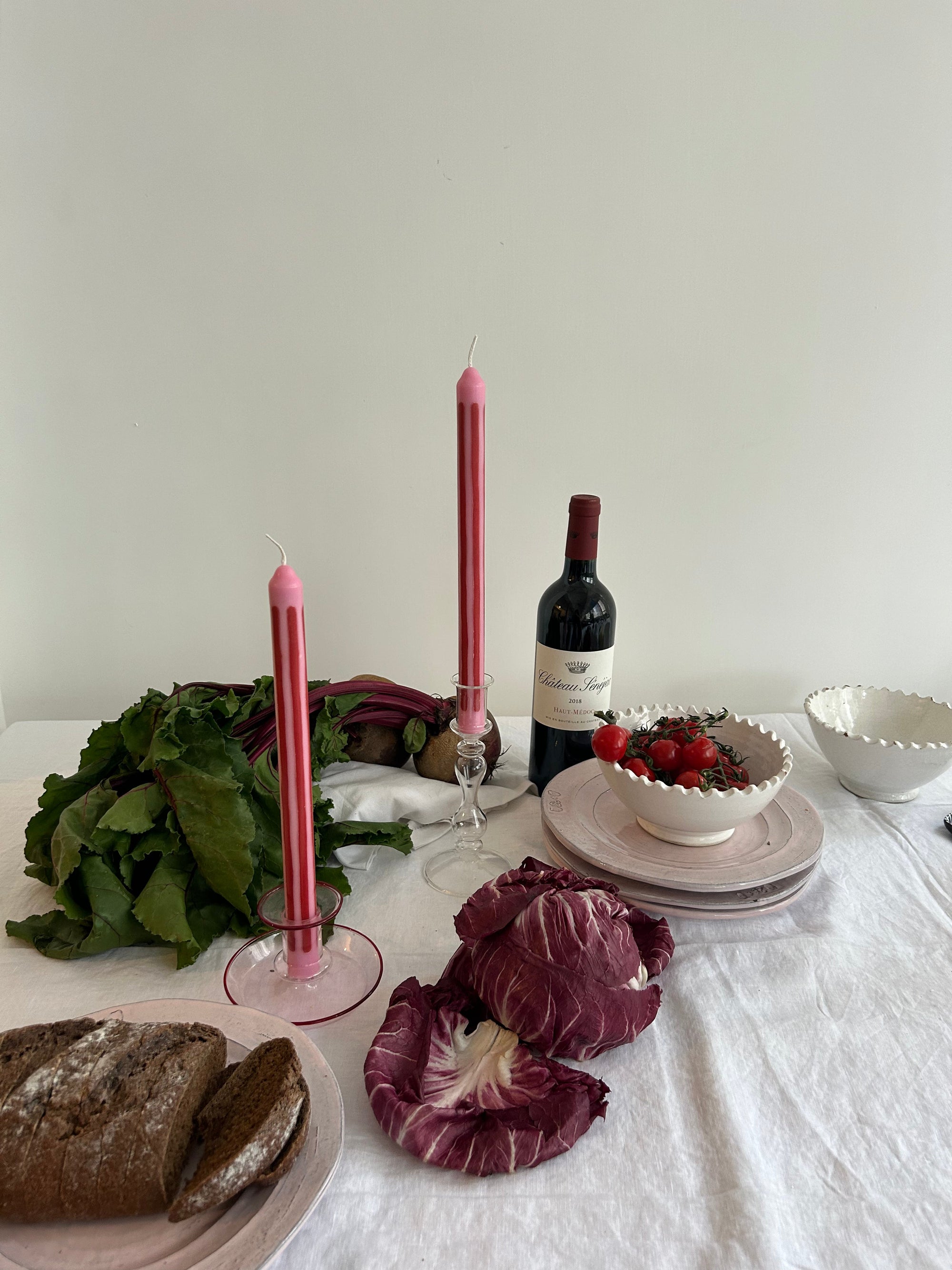 Rhubarb Dinner Candle