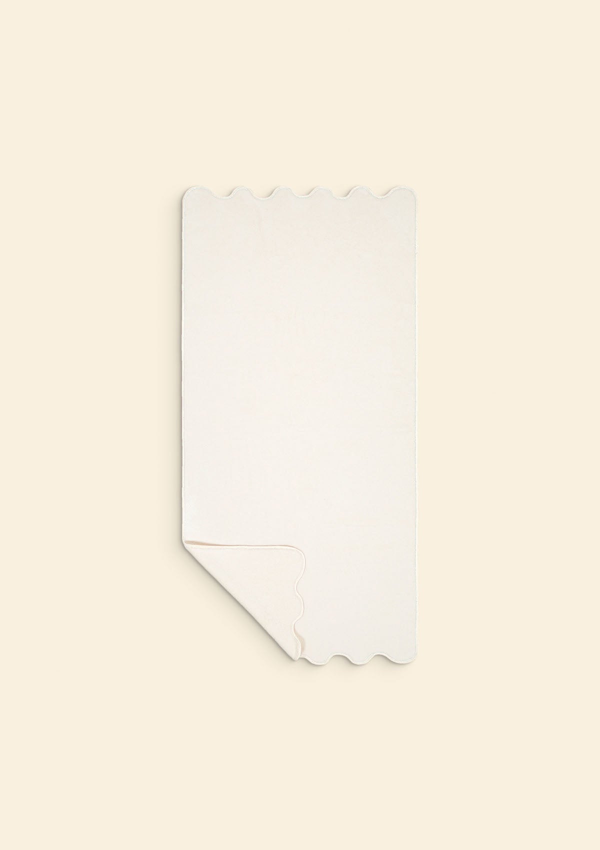 Ivory Cotton Wavy Bath Towel