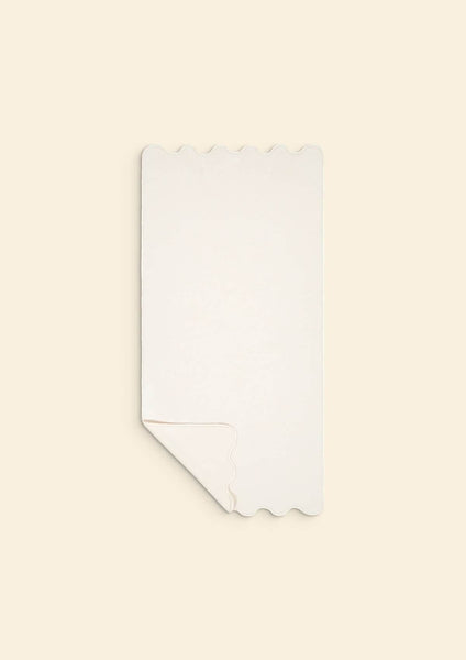 Ivory Cotton Wavy Bath Towel