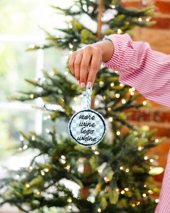 Needlepoint Ornament - More Wine