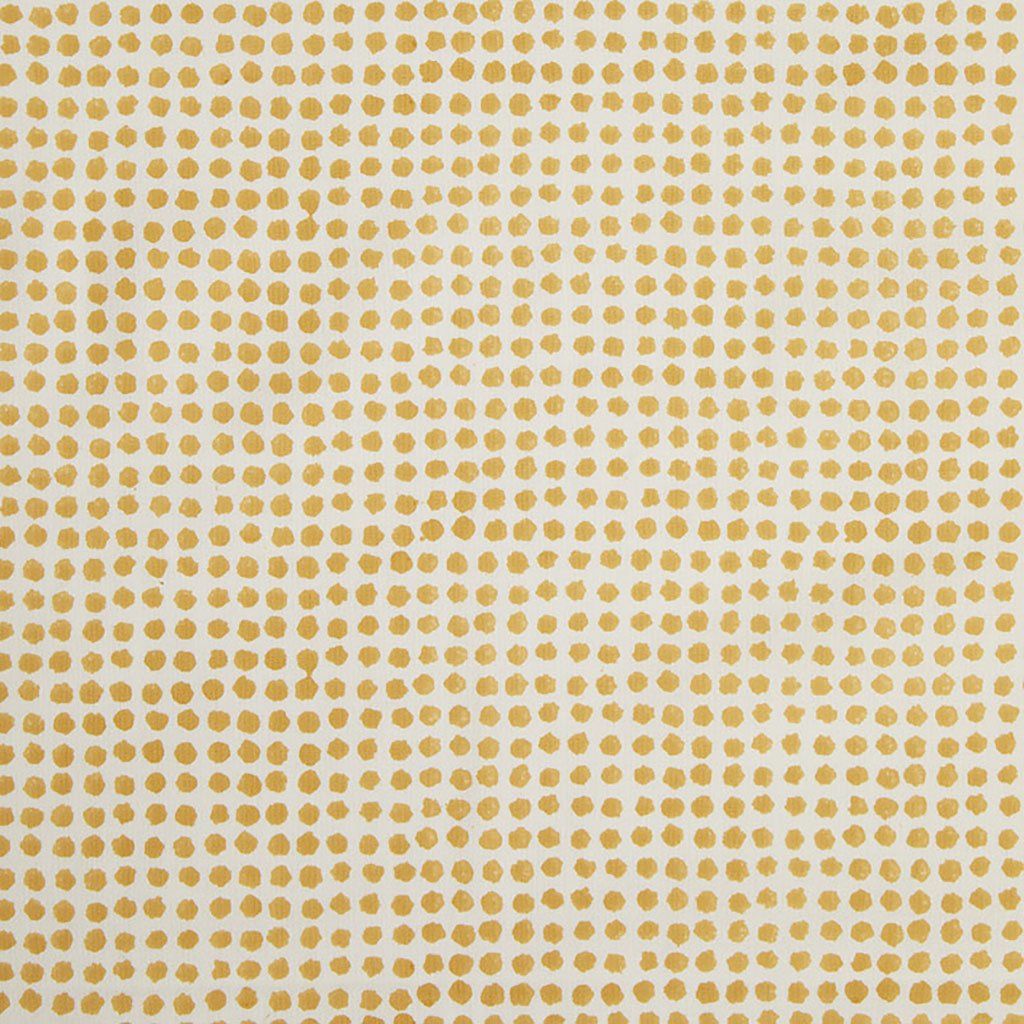 Seed Block Printed Fabric Cotton Mustard