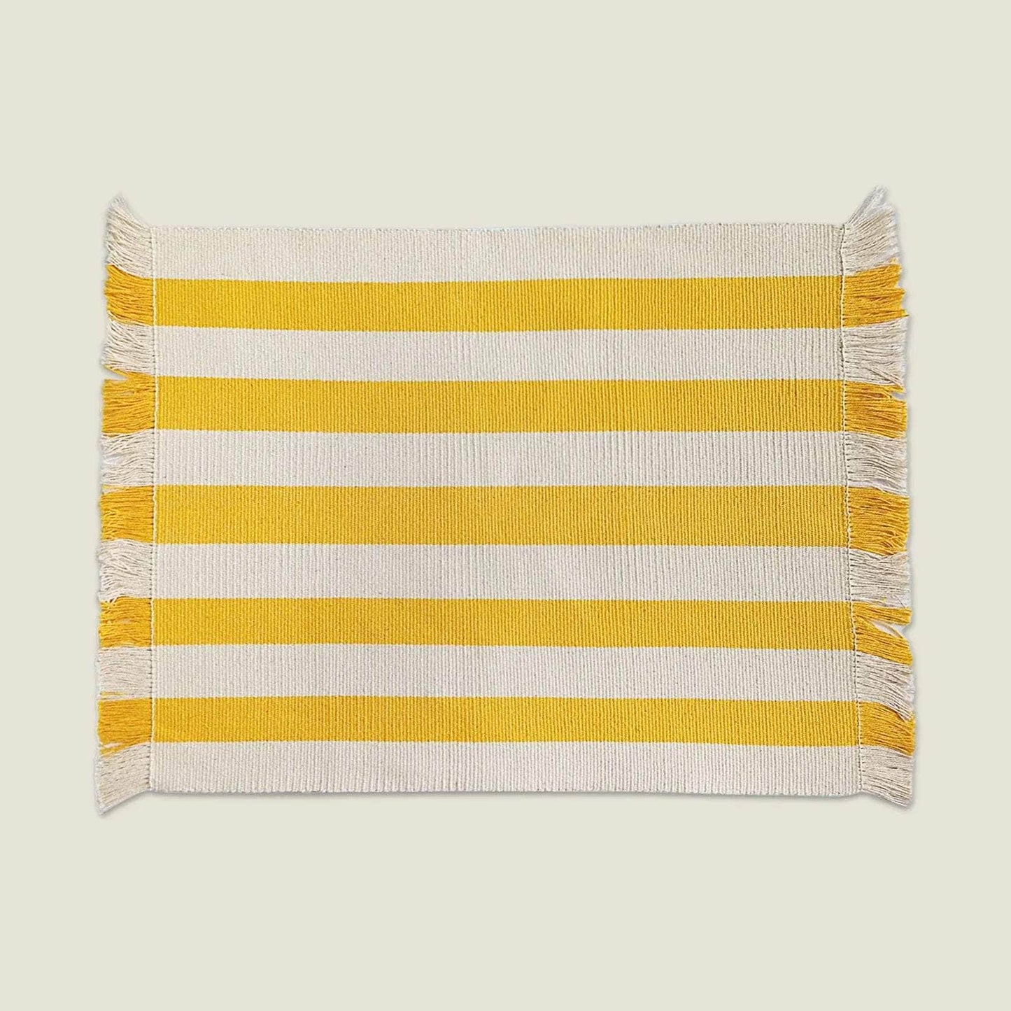Olivia Striped Woven Placemats (Set of 2)