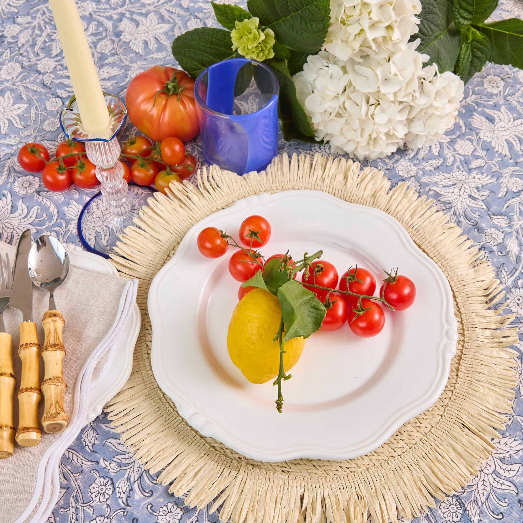 Blue Stripe Water Glasses (set of 6) Tumblers