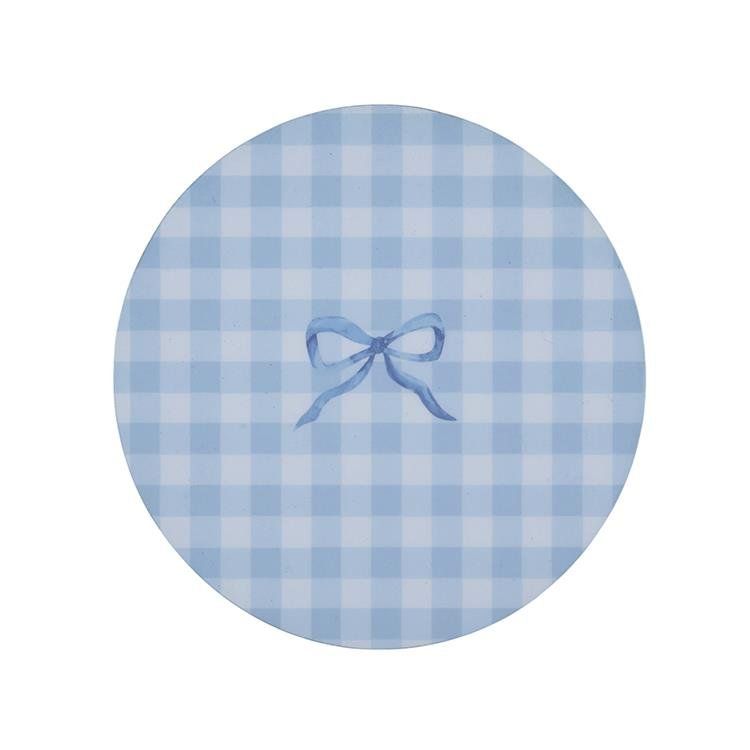 Blue Gingham Coasters- Set of 4