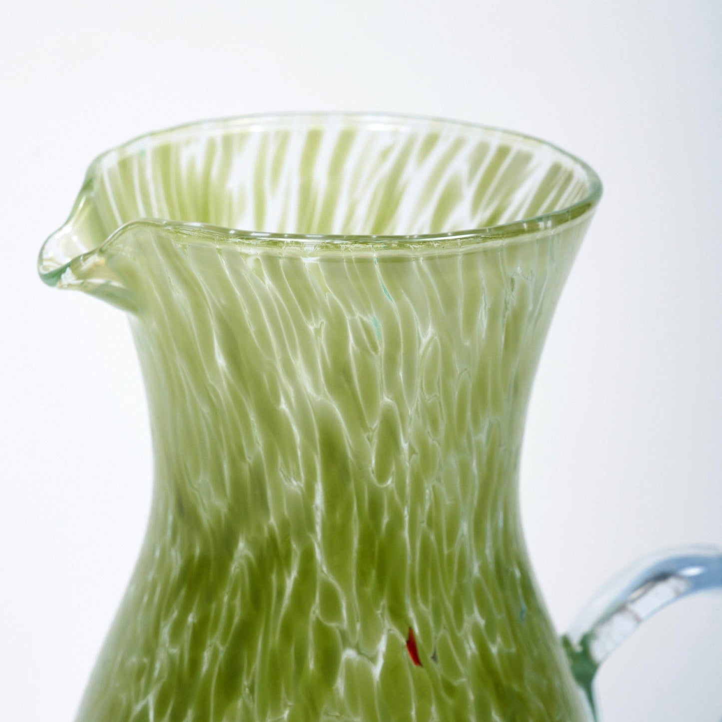 Olive Green Murano Jug