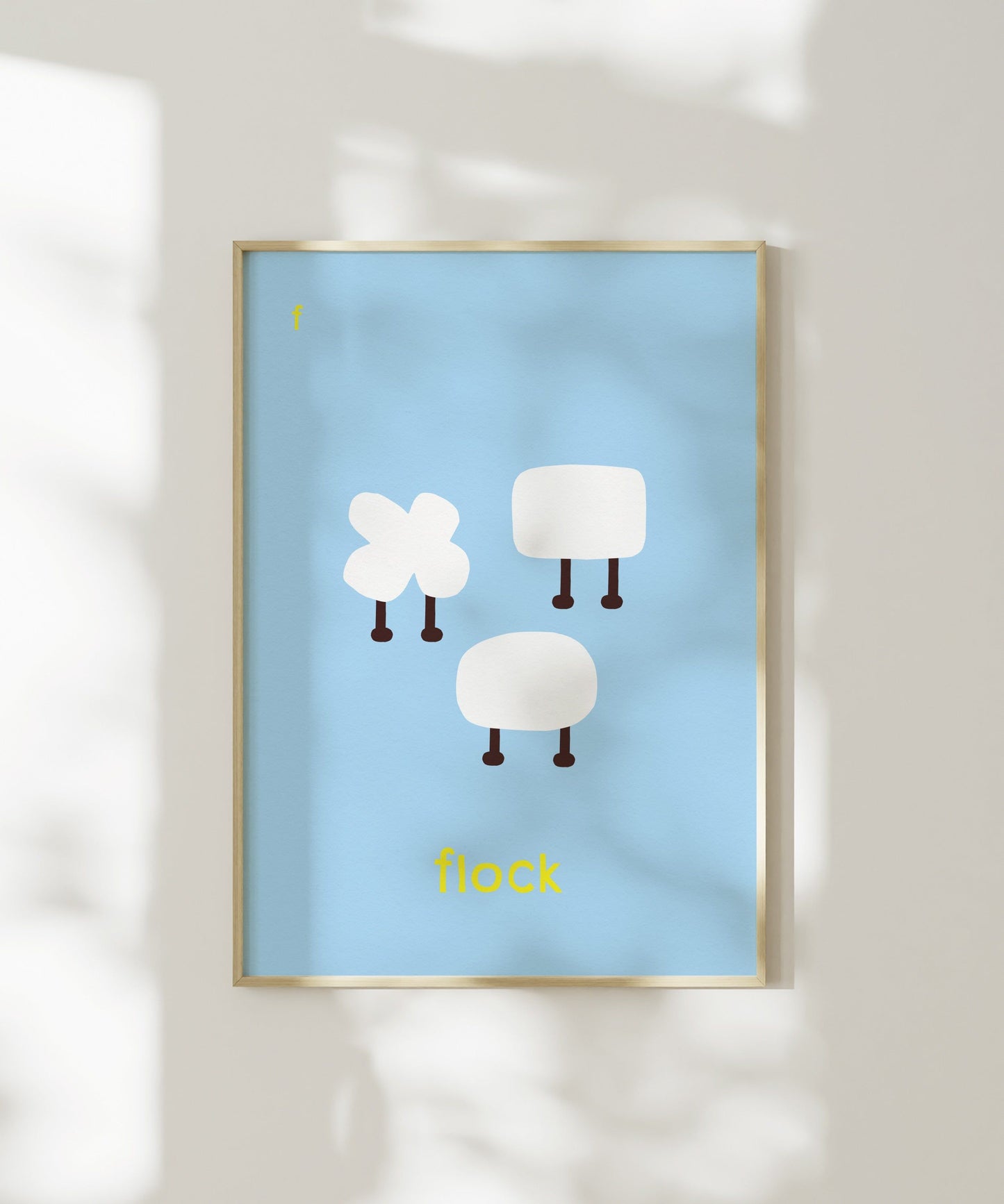 F for Flock Art Print