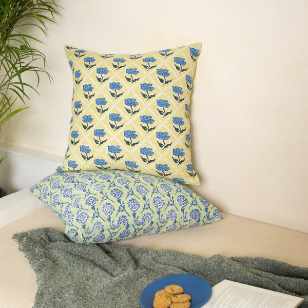 Noor Throw Pillow Cover - Butter Yellow