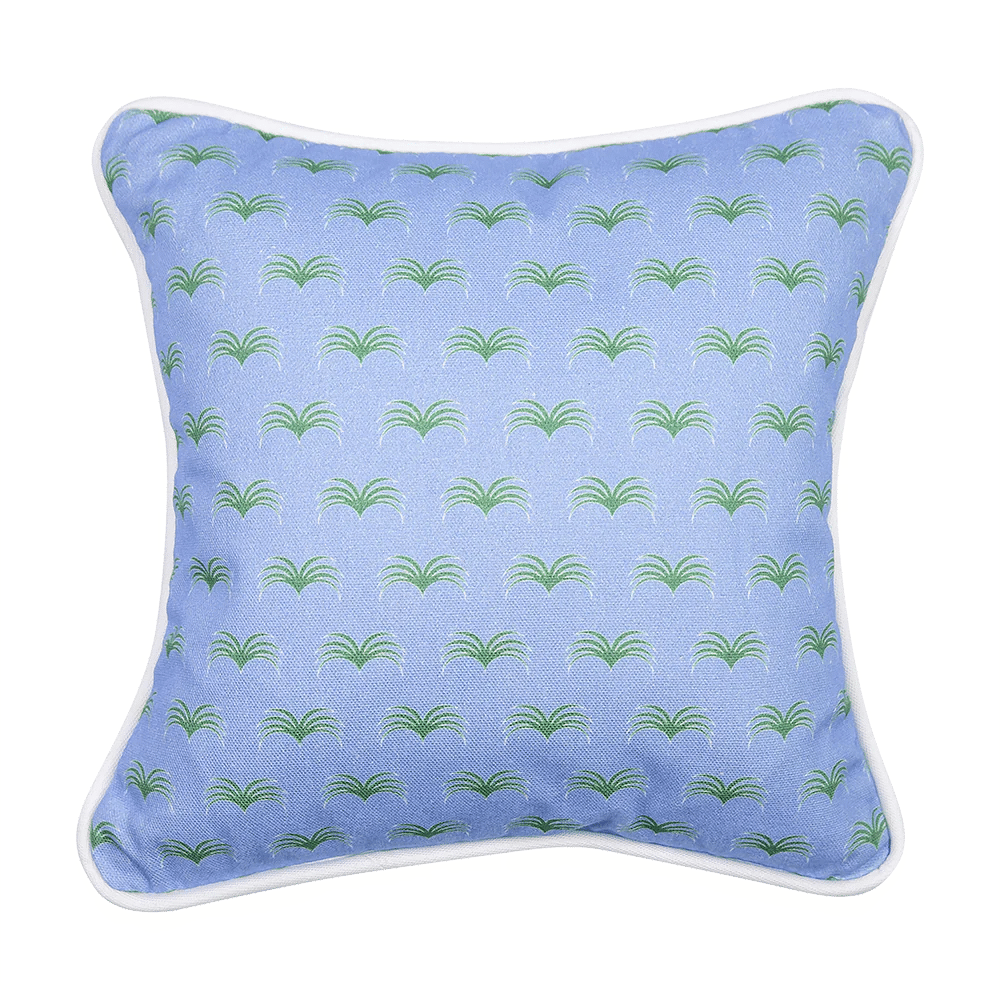 The Delray Cushion - Bright Blue and Green - Tiny Tots