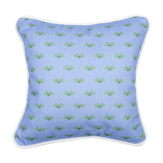 The Delray Cushion - Bright Blue and Green - Tiny Tots
