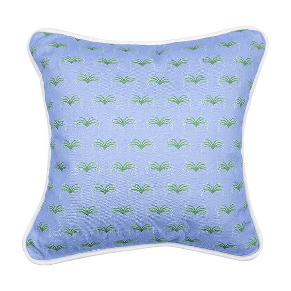 The Delray Cushion - Bright Blue and Green - Tiny Tots