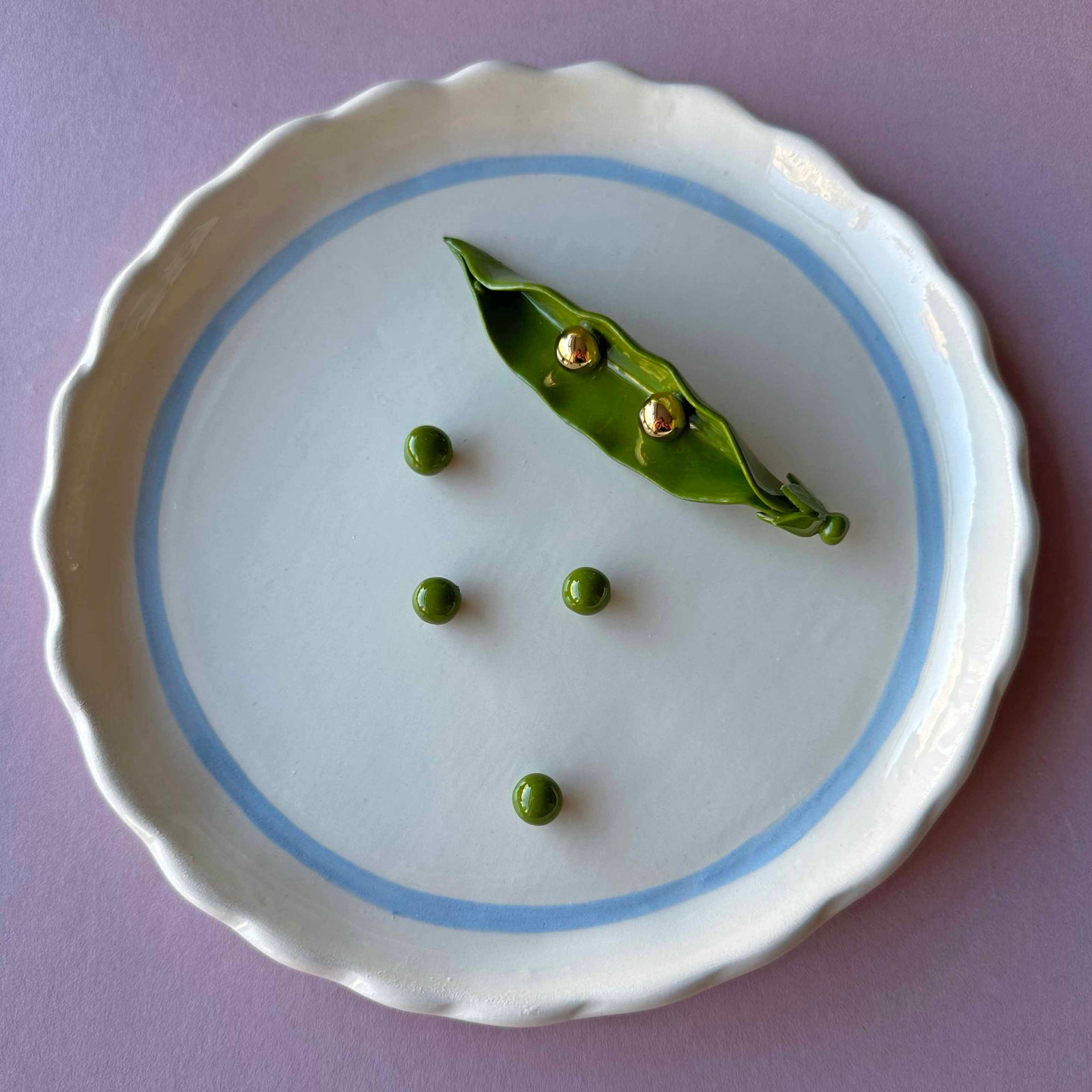 'Some Things ARE Meant to Pea' plate