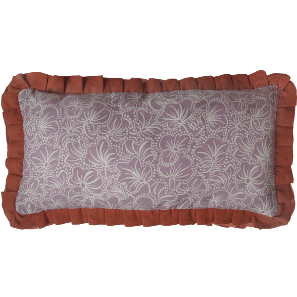 Printed Violas Lilac Cushion