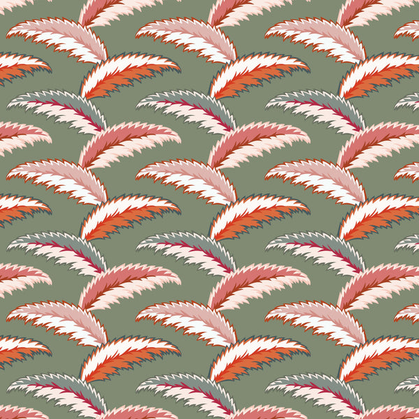 Persian Palm Wallpaper - Sage Green