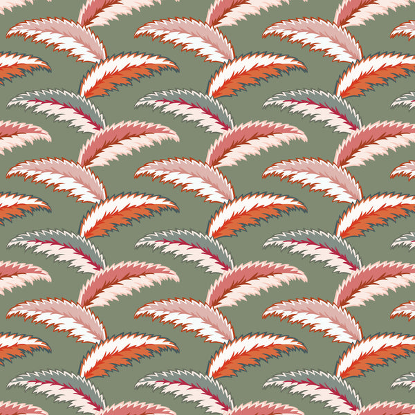 Persian Palm Wallpaper - Sage Green