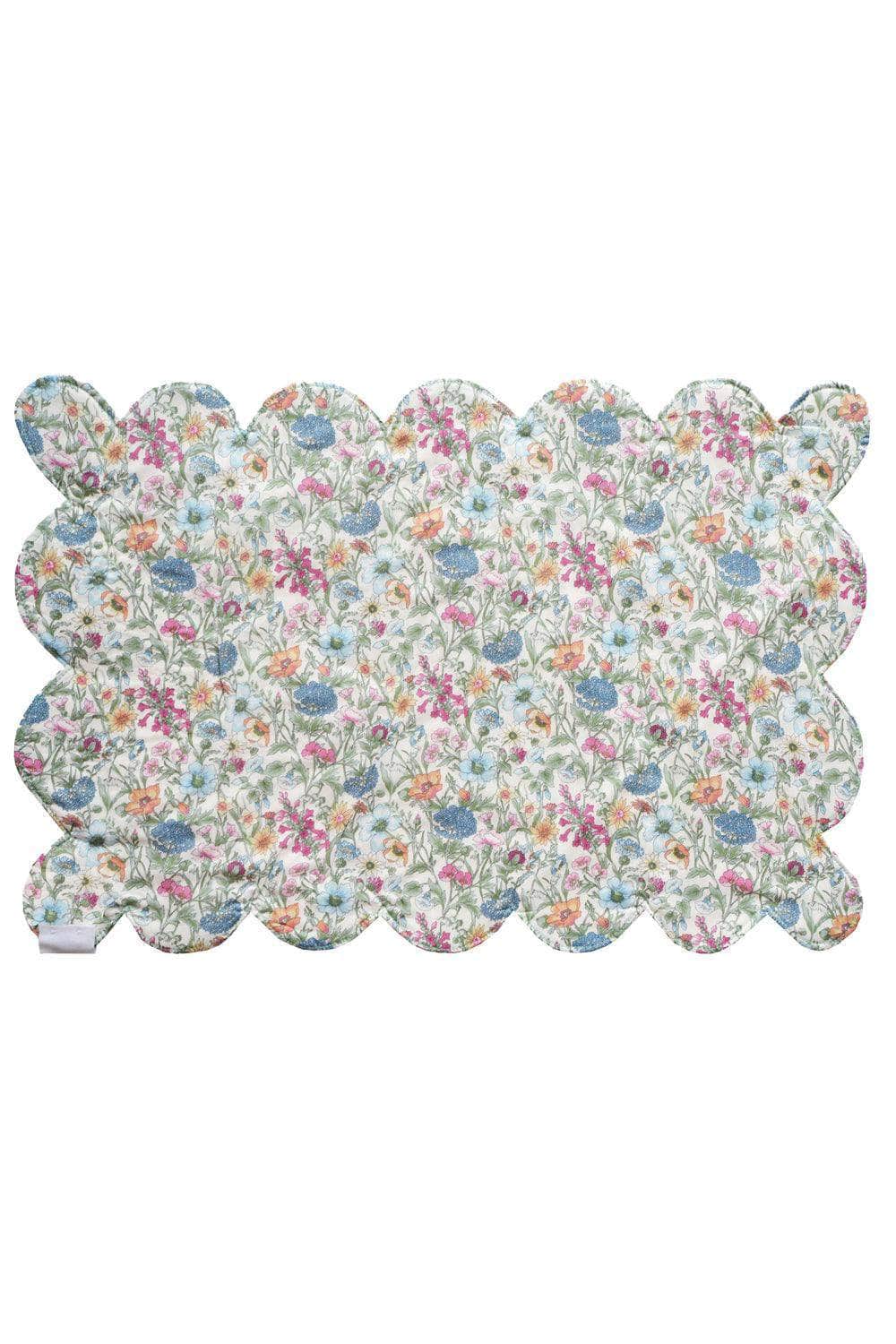 Reversible Scalloped Placemat Made With Liberty Fabric Donna Leigh