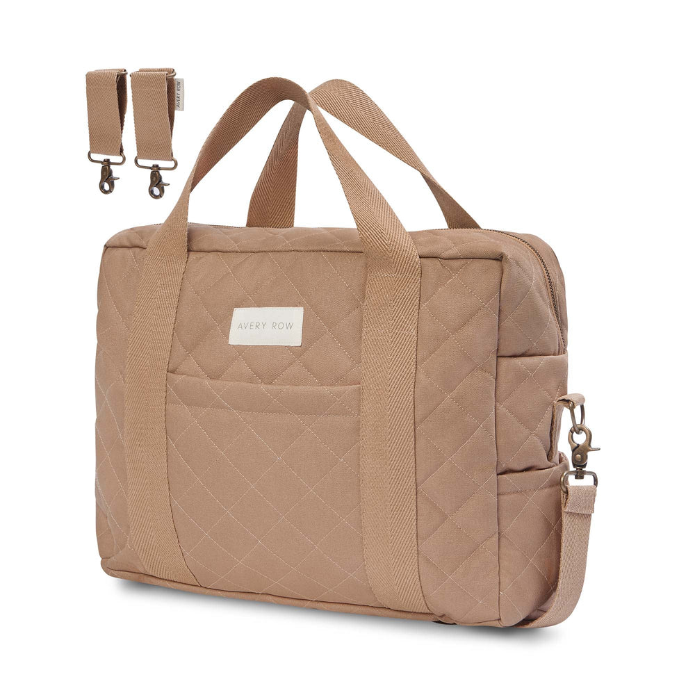 Baby Changing Bag - Latte (With Pram Clips)