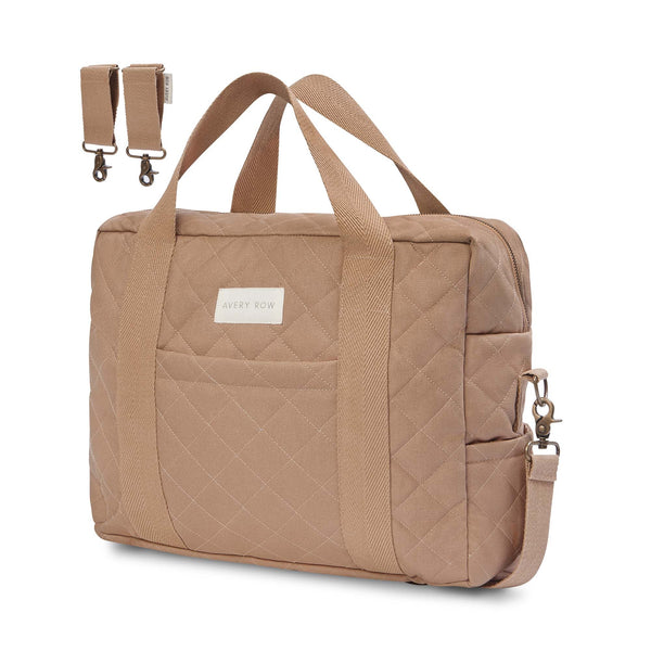 Baby Changing Bag - Latte (With Pram Clips)