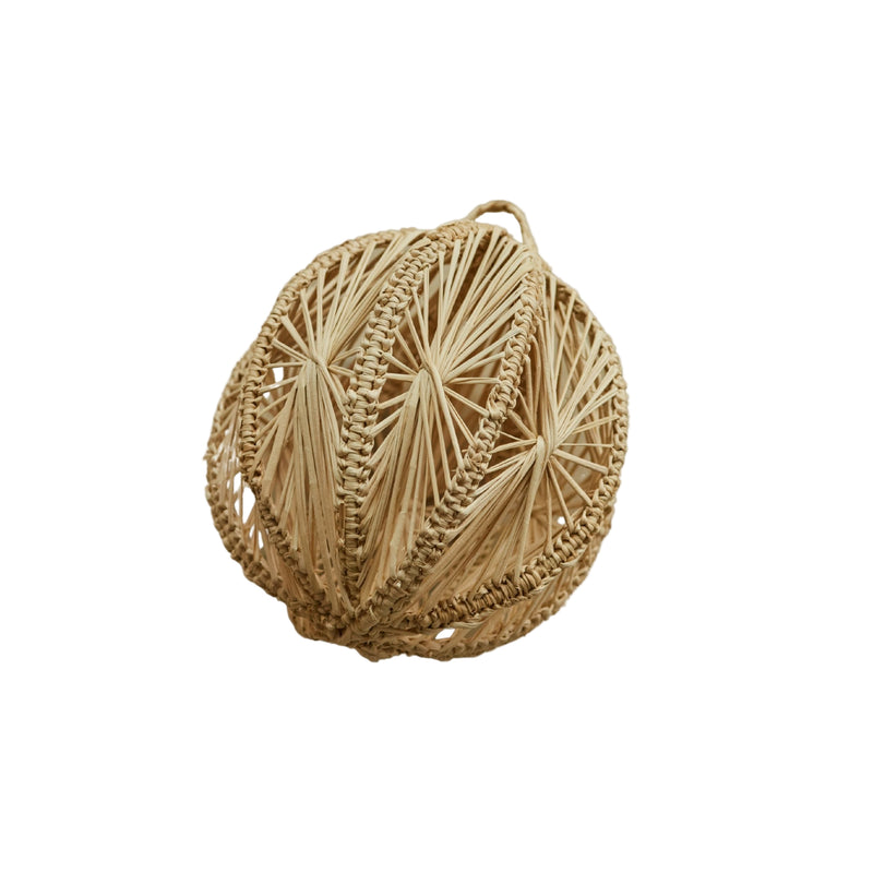 Navidad Woven Bauble - Natural - Star
