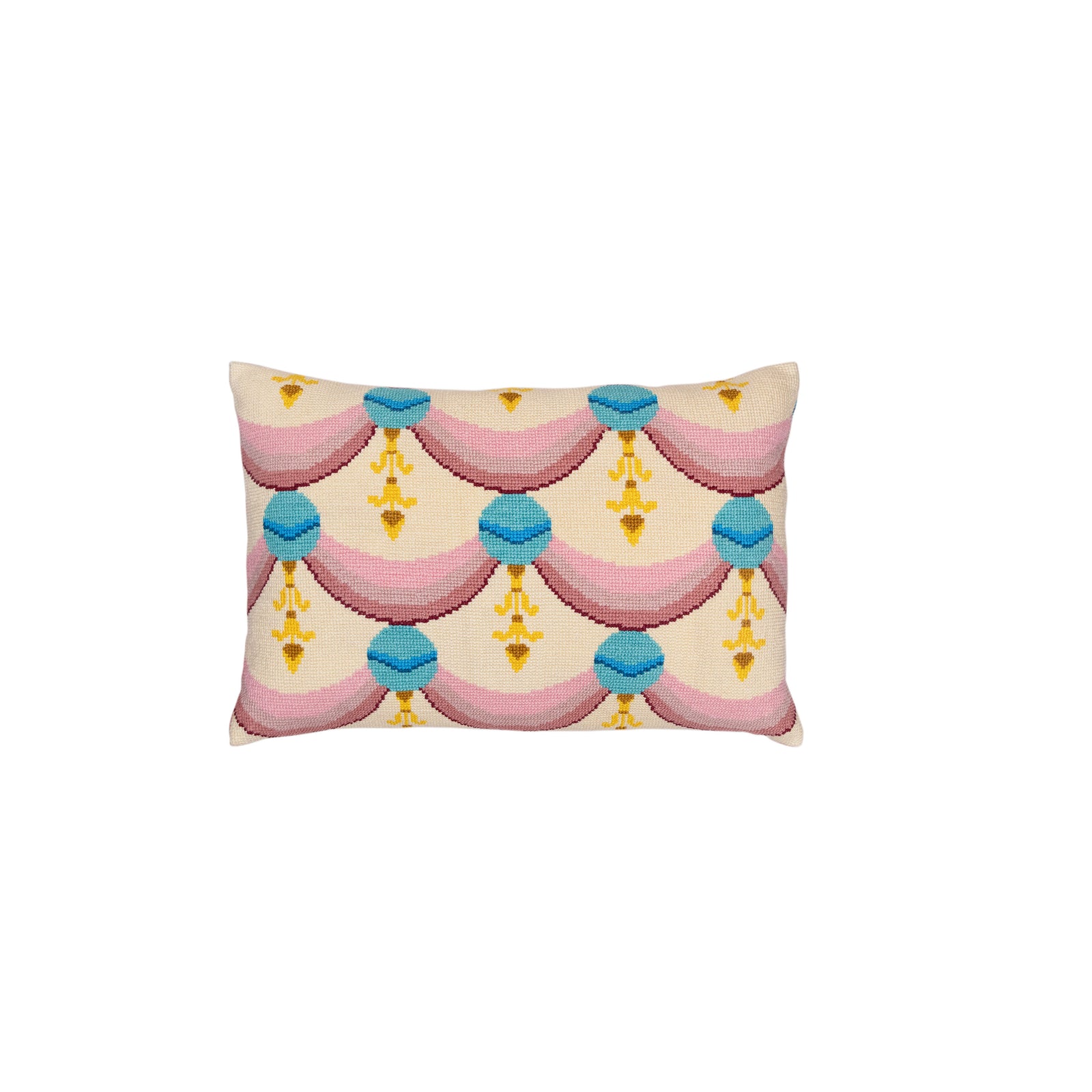 Cross-Stitch Pillow Cover 14×20 in