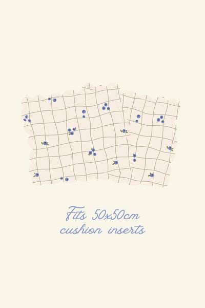Soft Petal Cushion Covers (Set of 2) – Blueberries
