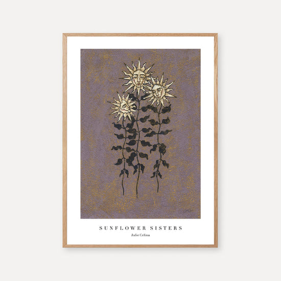 Sunflower Sisters - Botanical Wall Art Print