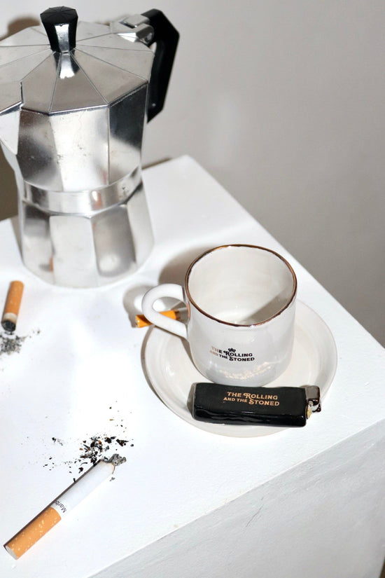 Branded Lighter Espresso Cup Saucer Set