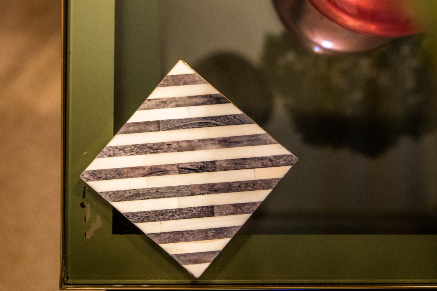Coasters | Inlay Striped | Multi Coloured