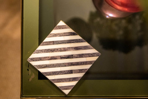 Coasters | Inlay Striped | Multi Coloured