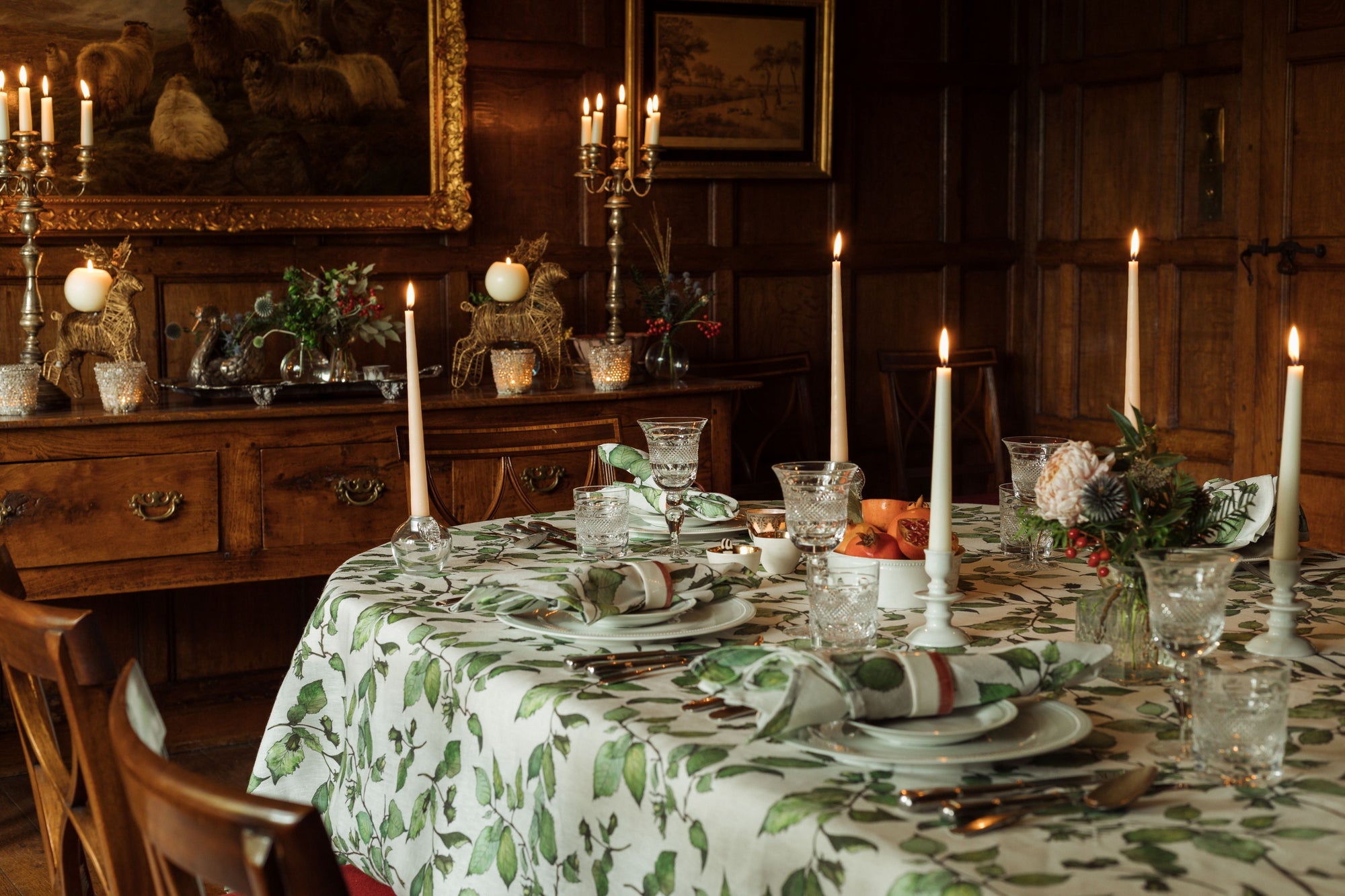 Cobnut Linen Tablecloth