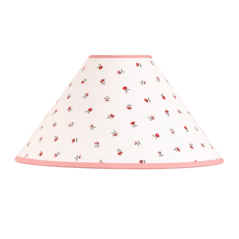 Petites Fleurs Cone Lampshade - Berry