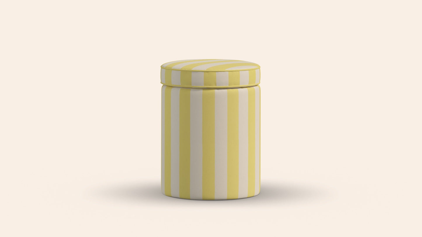 Aurora Footstool, Citron