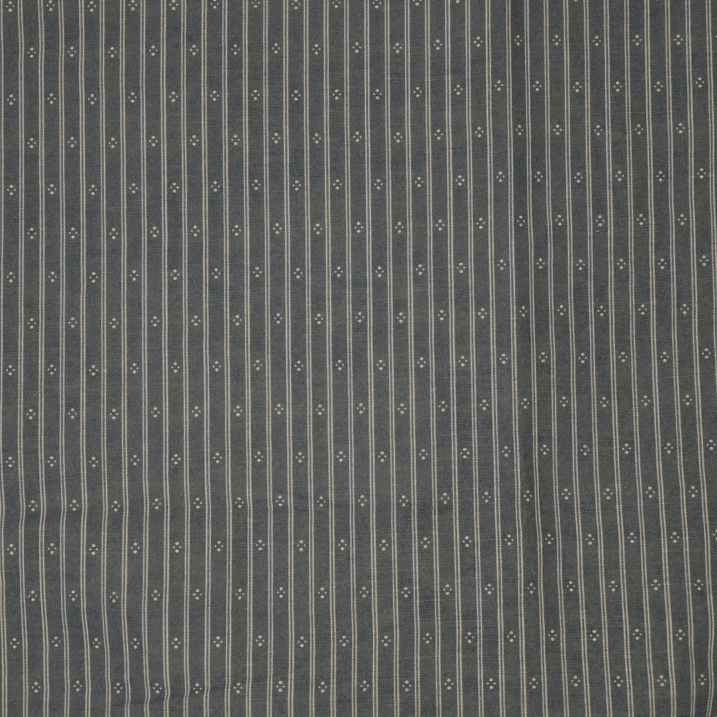Ticking Stripe Fabric - Loden Blue