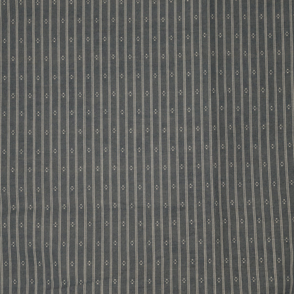 Ticking Stripe Fabric - Loden Blue