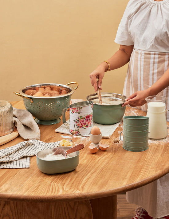 Steel Serveware Bowl Olive