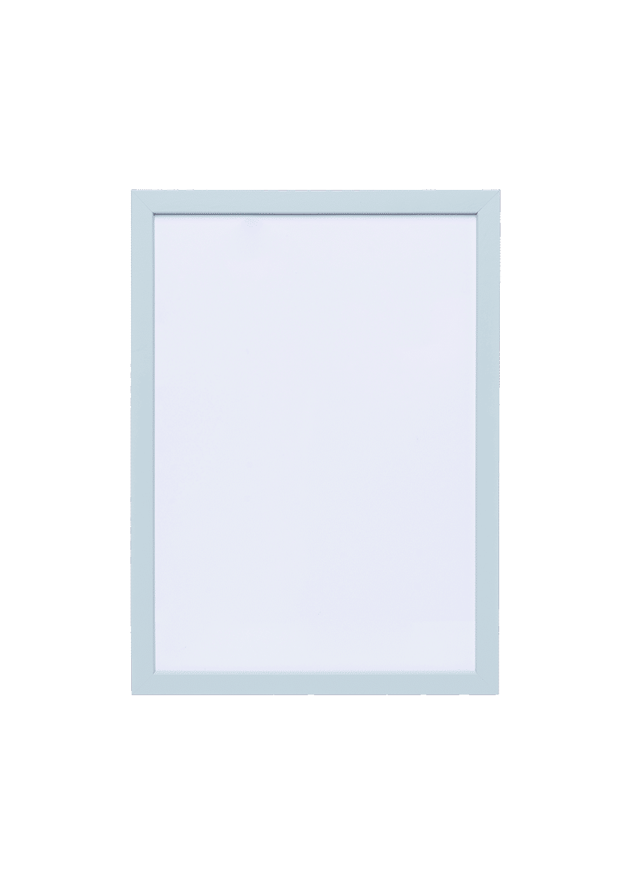 Sky Blue Wood Picture Frame