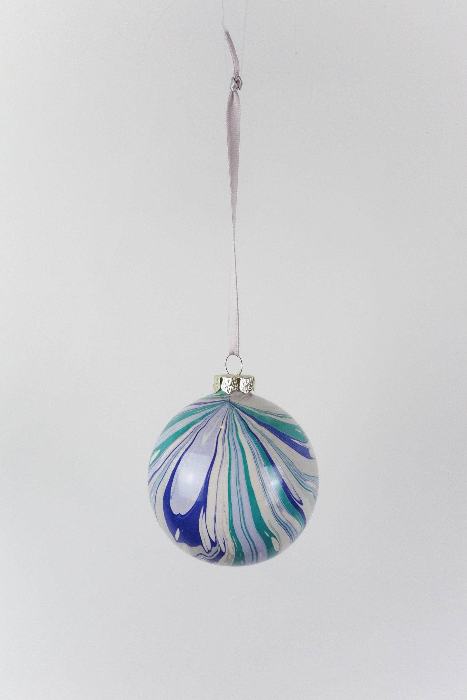 Large Glacier Marbled Bauble