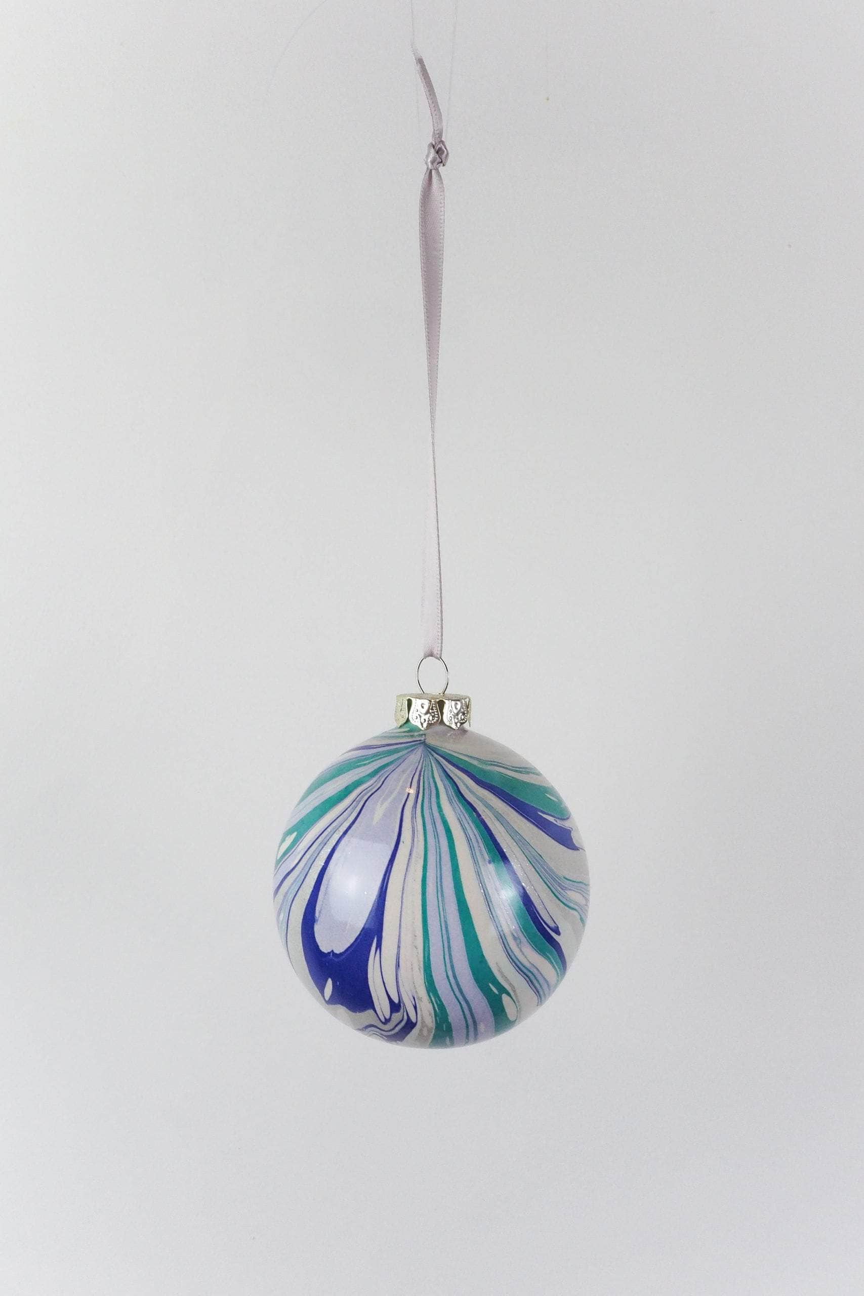 Large Glacier Marbled Bauble