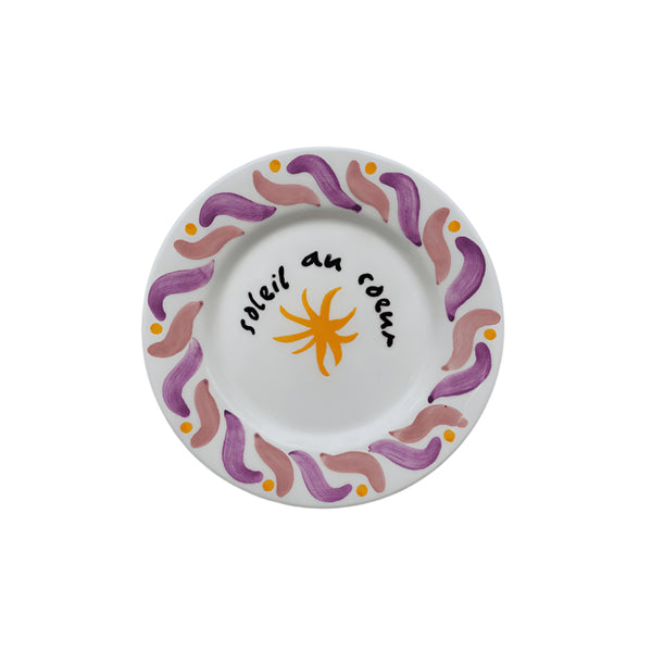 Pink Cala Secreta Dessert Plate