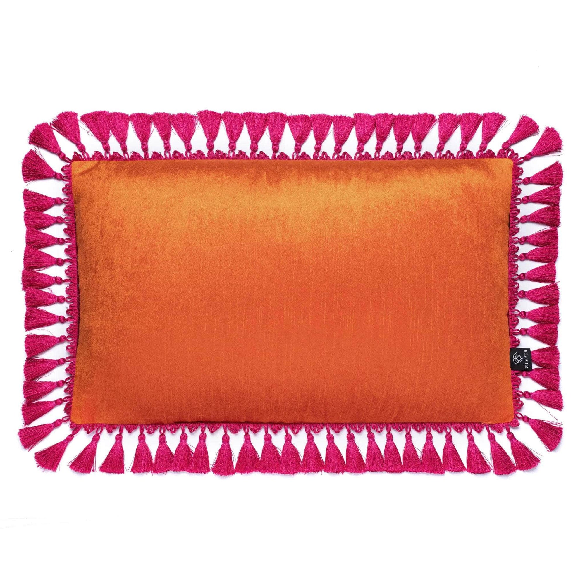 Gulabi Nandi Cotton Velvet Cushion
