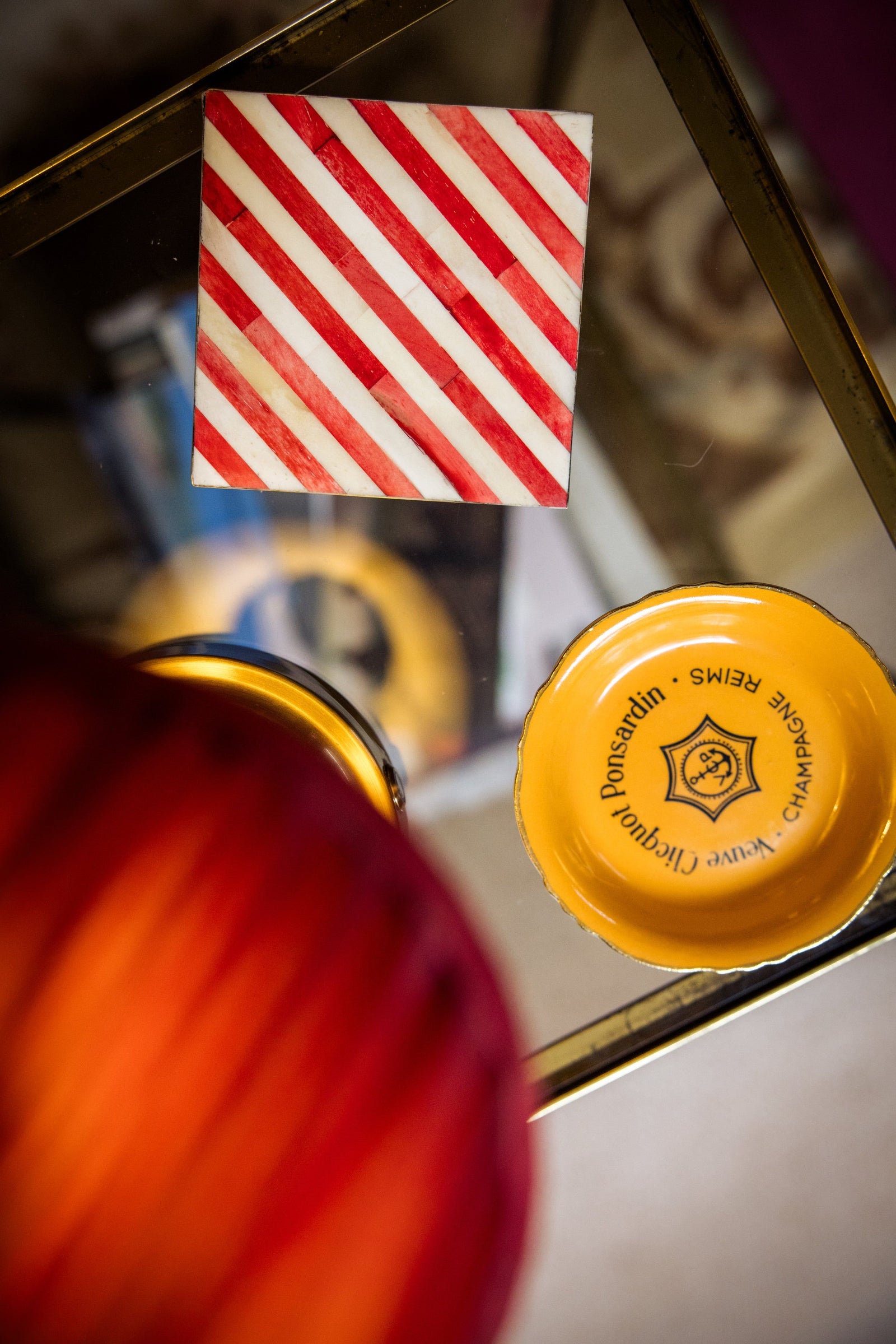 Coasters | Inlay Striped | Multi Coloured