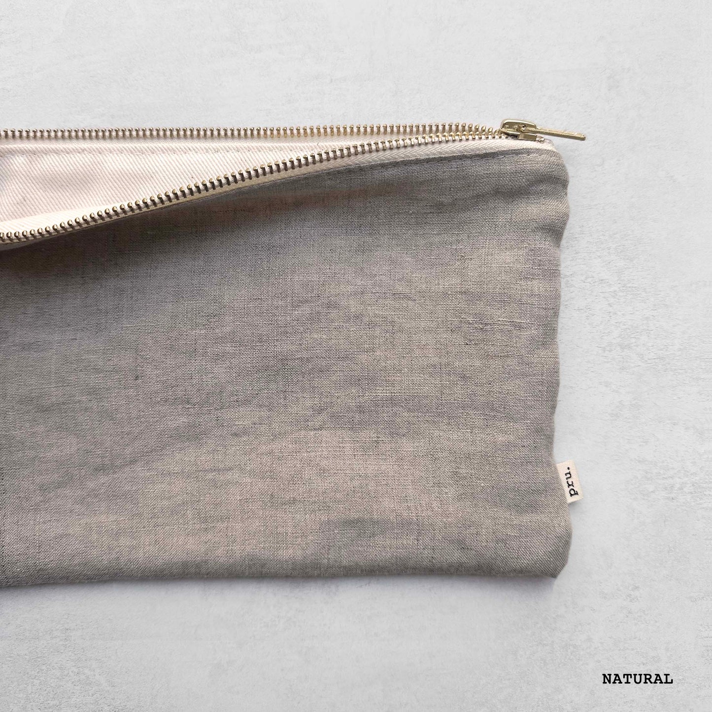 The Linen Pouch Bag - Flat