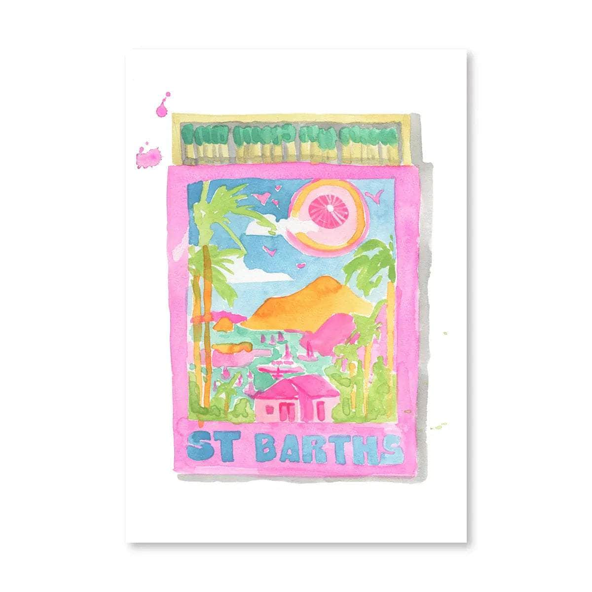St. Barths Matchbook Print