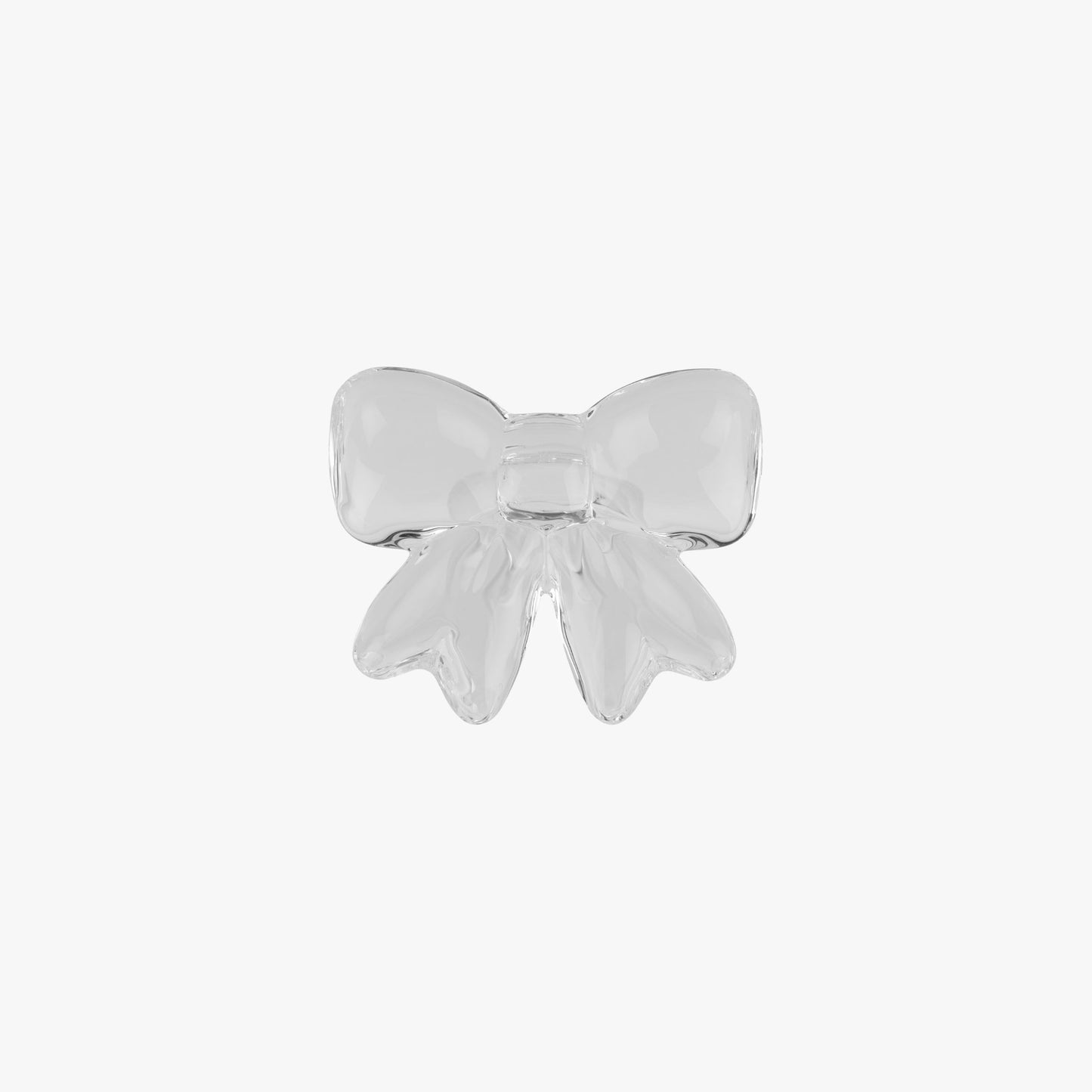 Bow Napkin Ring Clear Set of Four