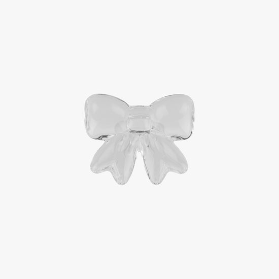 Bow Napkin Ring Clear Set of Four