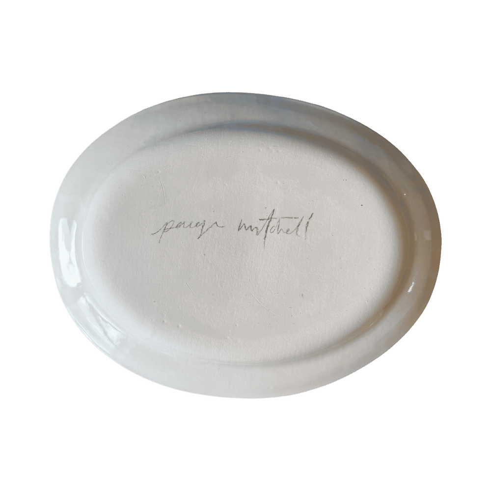 Circus Platter - Blue and Honey - Large