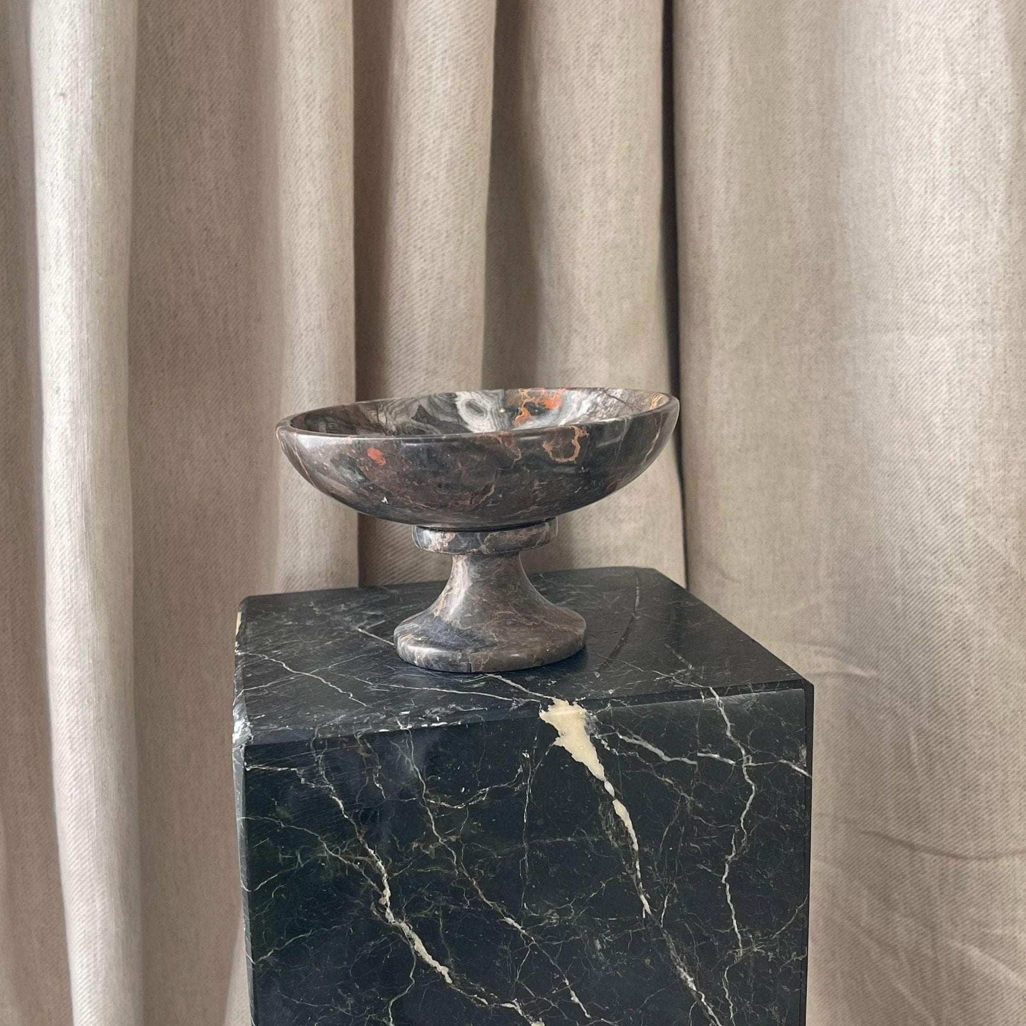 Marble Tall Serving Bowl