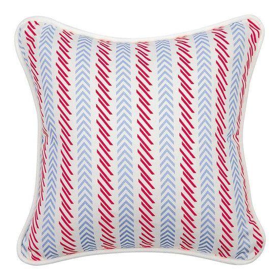 The Barnaby Cushion - Bright Blue and Berry - Tiny Tots
