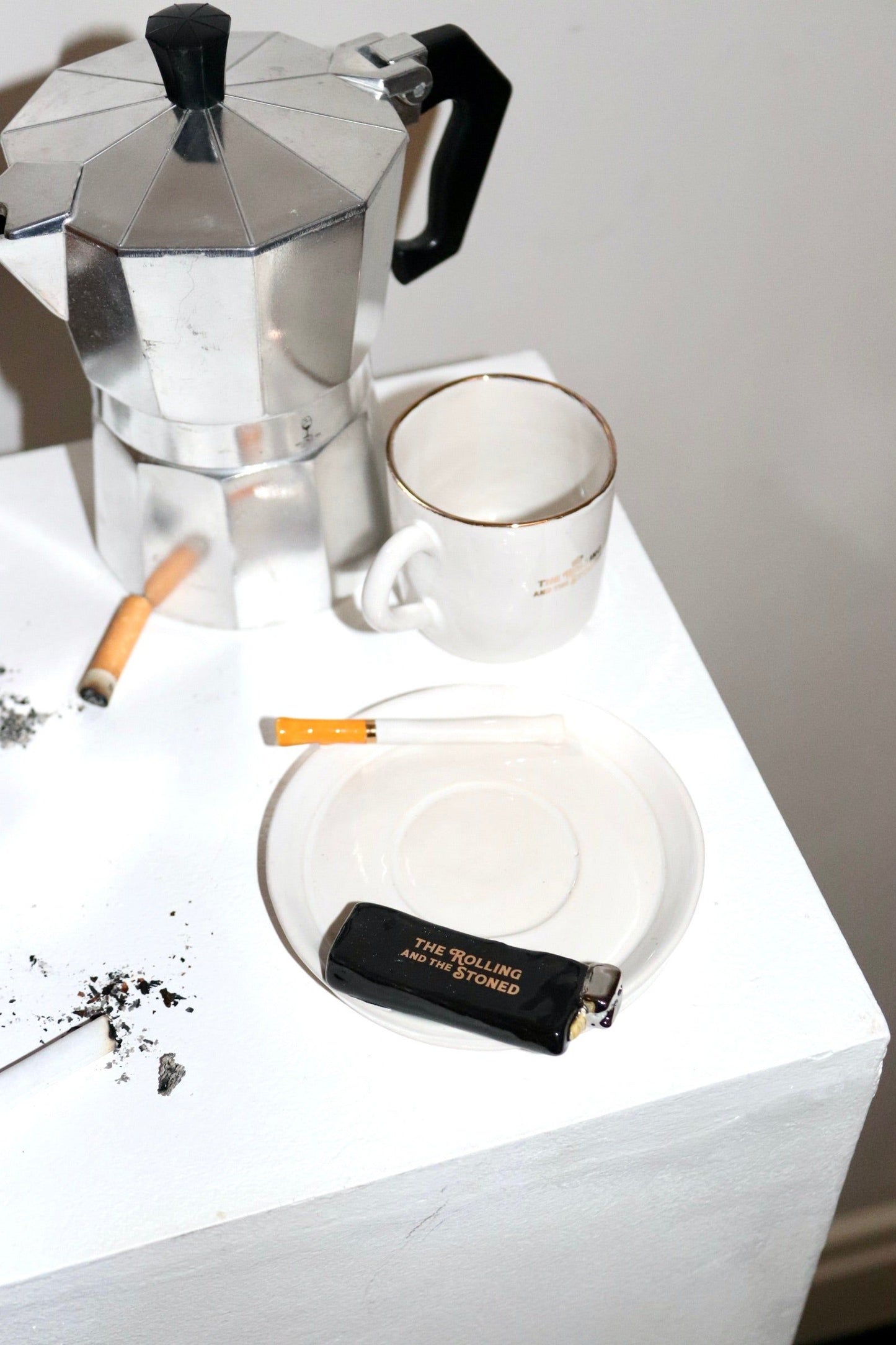 Branded Lighter Espresso Cup Saucer Set