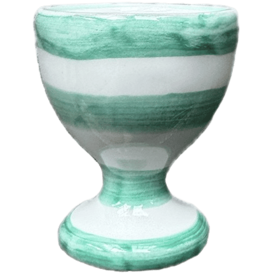 Green Stripe Egg Cup